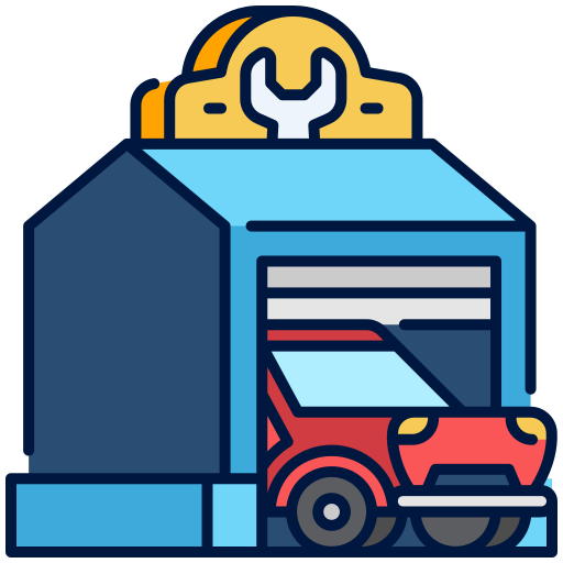 Vehicle enters workshop