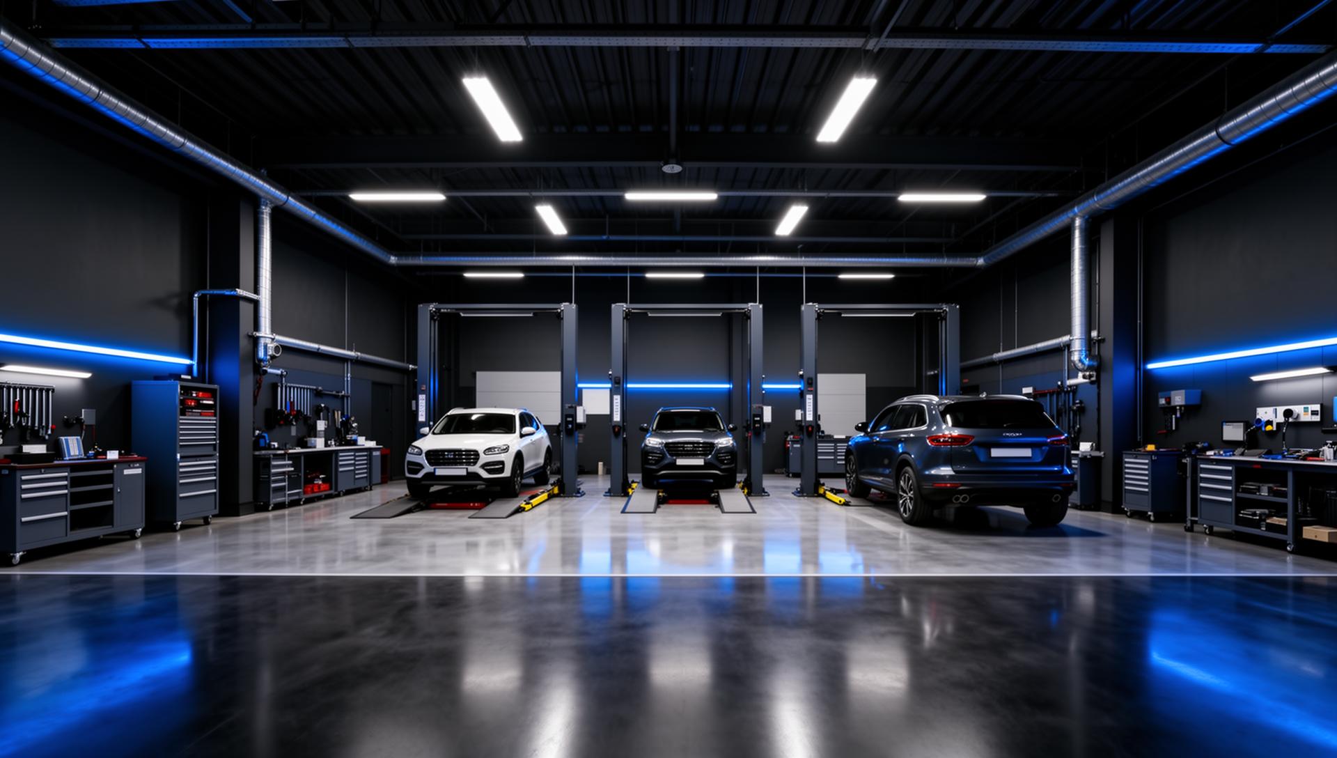 Modern workshop background