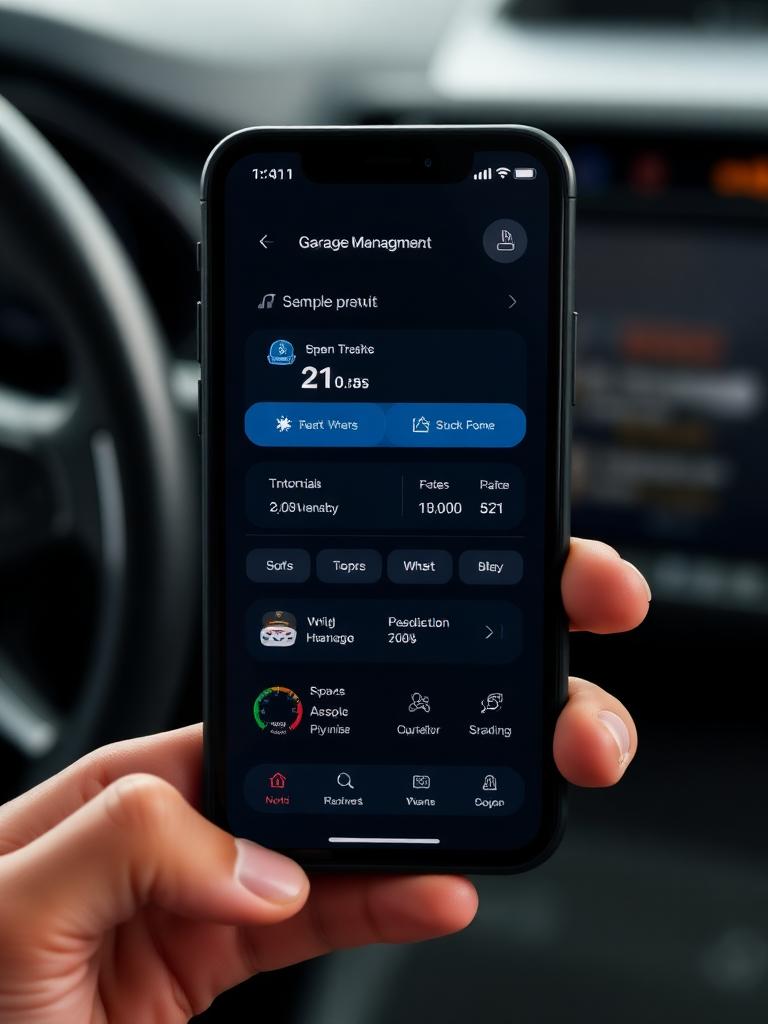 GarageFlow mobile app for customer updates