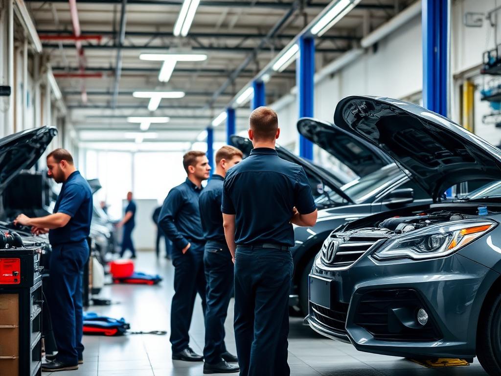 Car repair in progress